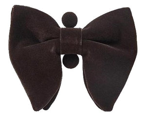 Black Velvet Butterfly Bow Tie Box Set