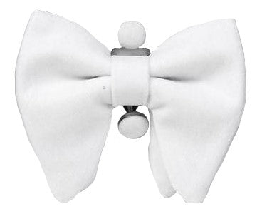 White Velvet Butterfly Bow Tie Box Set