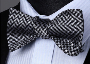 Checkered Geometric Cummerbund Set