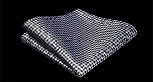 Checkered Geometric Cummerbund Set