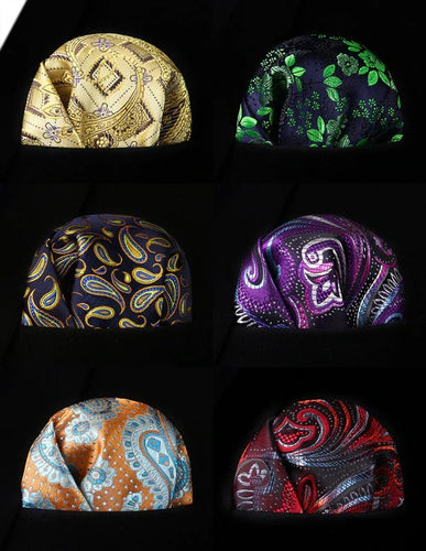 6 Pack Box Set Pocket Squares 102
