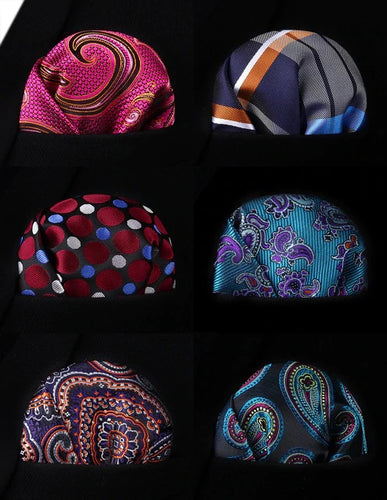 6 Pack Box Set Pocket Squares 103