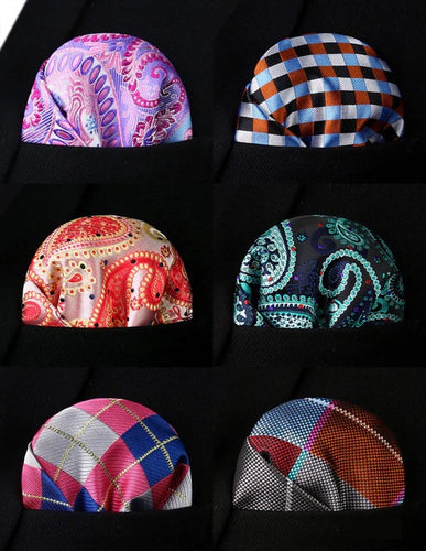 6 Pack Box Set Pocket Squares 111
