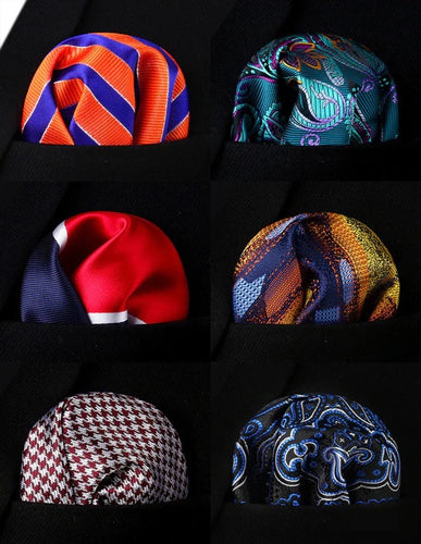 6 Pack Box Set Pocket Squares 113