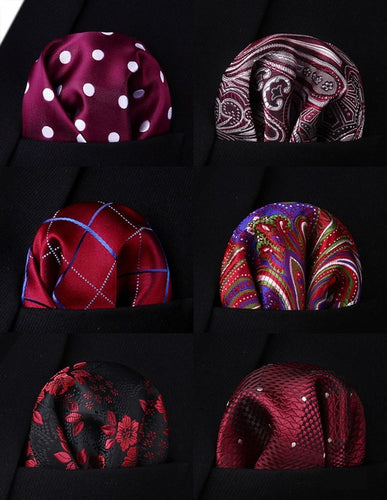 6 Pack Box Set Pocket Squares 117