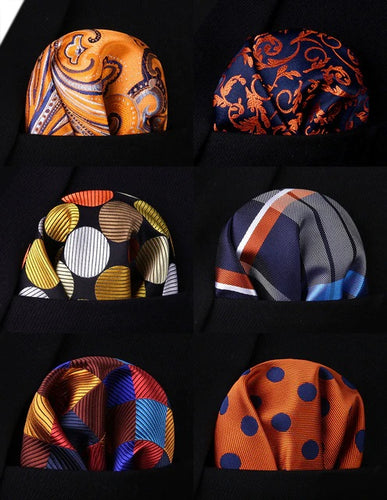 6 Pack Box Set Pocket Squares 118