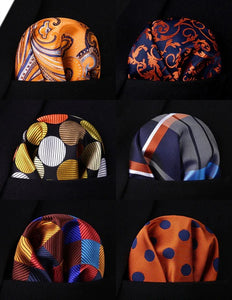 6 Pack Box Set Pocket Squares 118