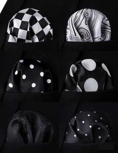 6 Pack Box Set Pocket Squares 119