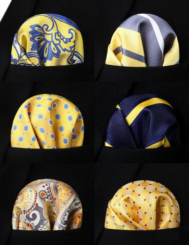 6 Pack Box Set Pocket Squares 120