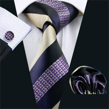 Load image into Gallery viewer, Purple Class Striped Tie Set