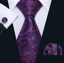 Load image into Gallery viewer, 4 PC Paisley Silk Tie Box Set