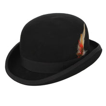 Load image into Gallery viewer, Black on Black Derby Fedora