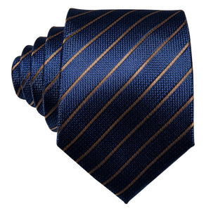 Deep Blue Class Silk Tie Set