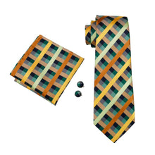 Load image into Gallery viewer, Varicolored Plaid Striped Tie Set