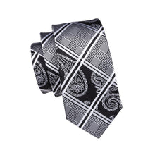 Load image into Gallery viewer, Black and White O.G. Geometric Tie Set