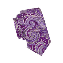 Load image into Gallery viewer, Violet Paisley Suspender Set
