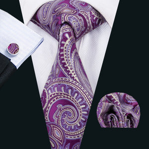 Violet Paisley Suspender Set