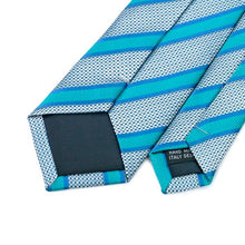 Load image into Gallery viewer, Sky Blue Striped Slim Tie