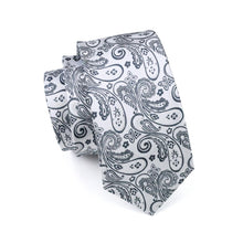 Load image into Gallery viewer, Silver OG Paisley Tie Set