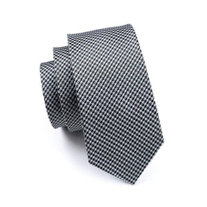 Checkered Geometric Tie Set