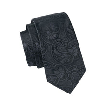 Load image into Gallery viewer, Blacked Out Paisley Tie Set