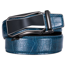 Load image into Gallery viewer, Blue Crocodile Auto Buckle Belt