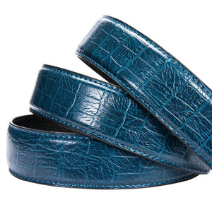 Blue Crocodile Auto Buckle Belt
