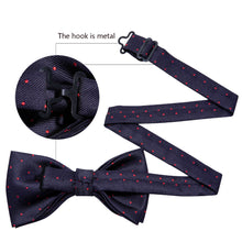 Load image into Gallery viewer, Red Dots Bow Tie Set