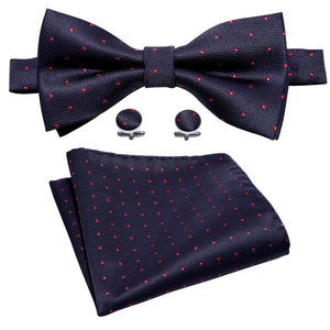 Red Dots Bow Tie Set