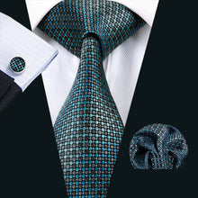 Load image into Gallery viewer, Aqua Dots Geometric Tie Set