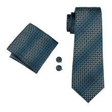 Load image into Gallery viewer, Aqua Dots Geometric Tie Set