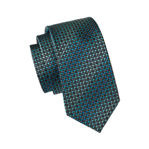 Aqua Dots Geometric Tie Set