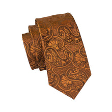 Load image into Gallery viewer, Bronze Paisley Tie Set