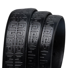 Load image into Gallery viewer, Black Maze Leather Belt