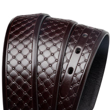 Load image into Gallery viewer, Dark Brown Web Pin Buckle Belt