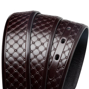 Dark Brown Web Pin Buckle Belt
