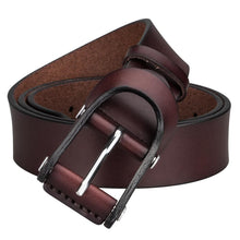 Load image into Gallery viewer, Brown Cherry Pin Buckle Belt