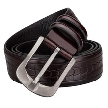 Load image into Gallery viewer, Black Snake Pin Buckle Belt