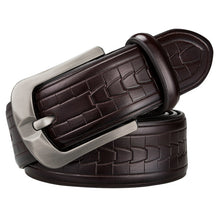 Load image into Gallery viewer, Black Snake Pin Buckle Belt