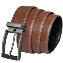 Load image into Gallery viewer, Brown Solid Pin Buckle Belt