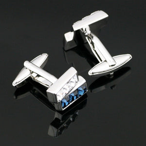 Blue and White Gem Cufflinks