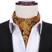 Load image into Gallery viewer, Golden Paisley Ascot Set