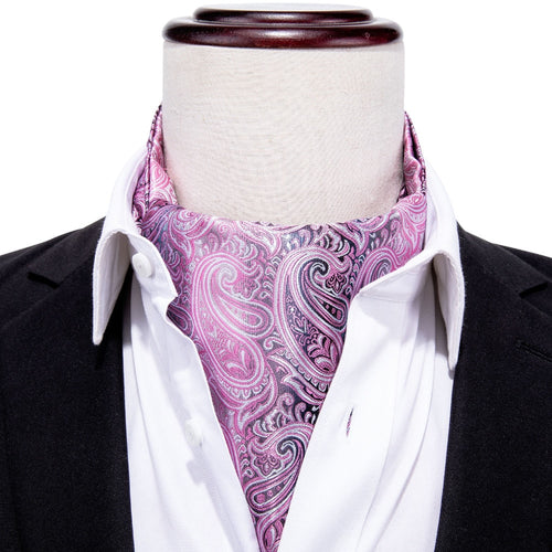 Purple Paisley Ascot Set