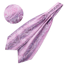 Load image into Gallery viewer, Purple Paisley Ascot Set