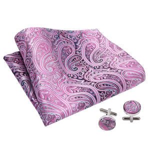 Purple Paisley Ascot Set