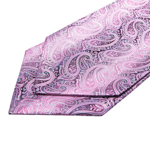 Purple Paisley Ascot Set