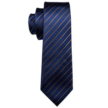 Load image into Gallery viewer, Deep Blue Class Silk Tie Set