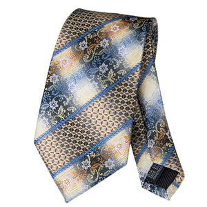 Pastel Floral and Striped Tie Set